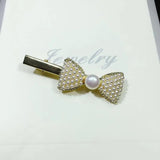 Freshwater Pearl Hair Clip for Women and Girls - Lovely Bow Hair Accessories