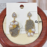 Freshwater Pearl Earrings 14K Plated Banquet Jewelry