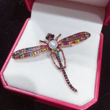 Dragonfly Pearl Brooch Natural Freshwater Pearl Jewelry For Women