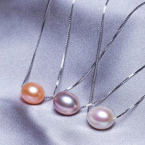 Freshwater Pearl Choker Necklace 925 Silver Jewelry