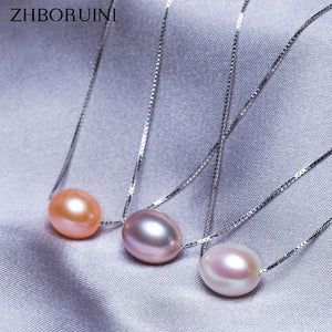 Freshwater Pearl Choker Necklace 925 Silver Jewelry