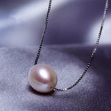 Freshwater Pearl Choker Necklace 925 Silver Jewelry