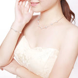 925 Sterling Silver Babysbreath Pearl Necklace for Women