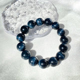 Natural Tiger Eye Stone Gemstone Beads Bracelet - Rare High Shining