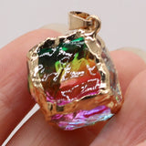 Natural Multi-color Crystal Pendant Spacer Bead DIY Necklace Earrings