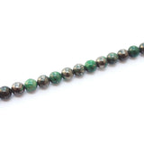 ZHEN-D Natural Stone Colorful Pyrite Round Beads DIY for Jewelry