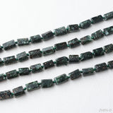 ZHEN-D Green Seraphinite Irregular Beads for Jewelry Making