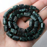 ZHEN-D Green Seraphinite Irregular Beads for Jewelry Making