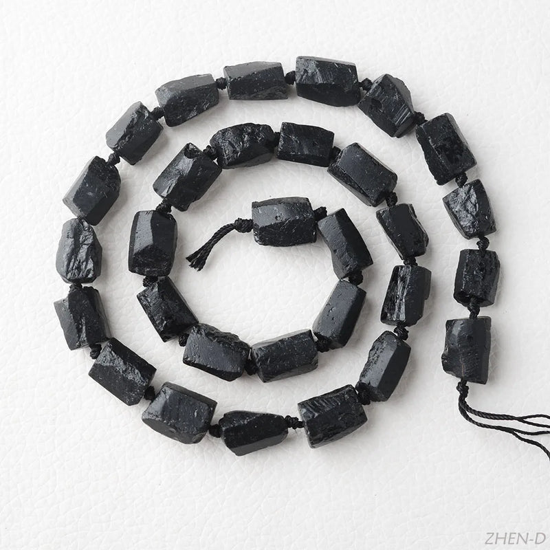 Natural Tourmaline Rough Nugget Beads for Jewelry Making