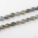 ZHEN-D Natural Stones Flash Stone Fantasy Irregular Oval Loose Beads
