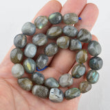 ZHEN-D Natural Stones Flash Stone Fantasy Irregular Oval Loose Beads