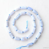 ZHEN-D Purple Agate Cylindrical Loose Beads for Jewelry Making