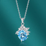 Silver 925 Pendant Necklace with Zircon Gemstone for Wedding Party