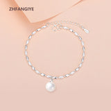 925 Silver Pearl Bracelet for Women Wedding Party