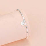 925 Silver Pearl Bracelet for Women Wedding Party