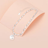 925 Silver Pearl Bracelet for Women Wedding Party