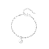 925 Silver Pearl Bracelet for Women Wedding Party
