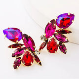 Zircon Stud Earrings for Women 5 Colors Statement Earring