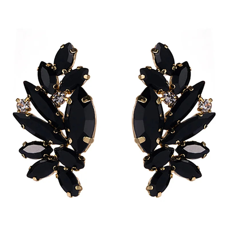 Zircon Stud Earrings for Women 5 Colors Statement Earring