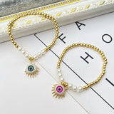 Bohemia Devil's Eyes Pendant Bracelet Adjustable Bangle Party Jewelry