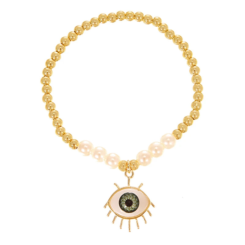 Bohemia Devil's Eyes Pendant Bracelet Adjustable Bangle Party Jewelry