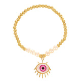 Bohemia Devil's Eyes Pendant Bracelet Adjustable Bangle Party Jewelry