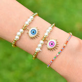 Bohemia Devil's Eyes Pendant Bracelet Adjustable Bangle Party Jewelry