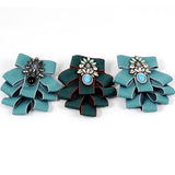 Vintage Bowknot Brooch with Tassel Lace Collar