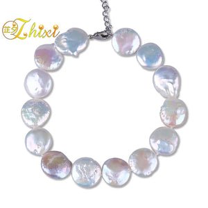 Baroque Pearl Anklets Jewelry Freshwater 12-13mm Women Girl