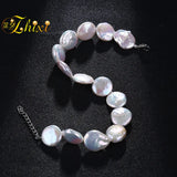 Baroque Pearl Anklets Jewelry Freshwater 12-13mm Women Girl