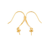 G18k Earring Hook Pearl Au750 Empty Holder 0005
