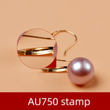 ZHIXI DIY Earring Accessories G18k Earring Hook Pearl Au750