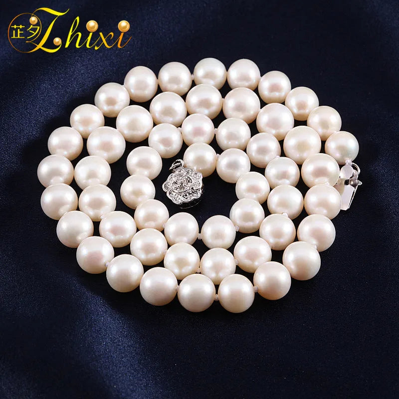 Freshwater Pearl Necklace Natural Stone Choker for Women Wedding Party