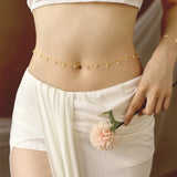 Freshwater Pearl 14K Filled Waist Chain Fine Jewelry for Ladies