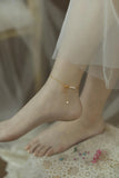Freshwater Pearl Anklet 14K Filled Jewelry Ladies Adjustable Bead Anklet