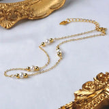 Freshwater Pearl Anklet 14K Filled Ladies Party Adjustable Bead