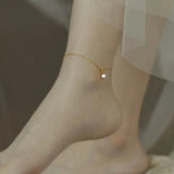 Freshwater Pearl Anklet 14K Chain Style Jewelry