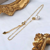 Freshwater Pearl Anklet 14K Chain Style Jewelry
