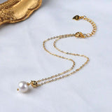 Freshwater Pearl Anklet 14K Chain Style Jewelry