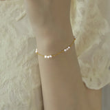 Freshwater Pearl Bracelet Custom 14K Injection Adjustable Chain