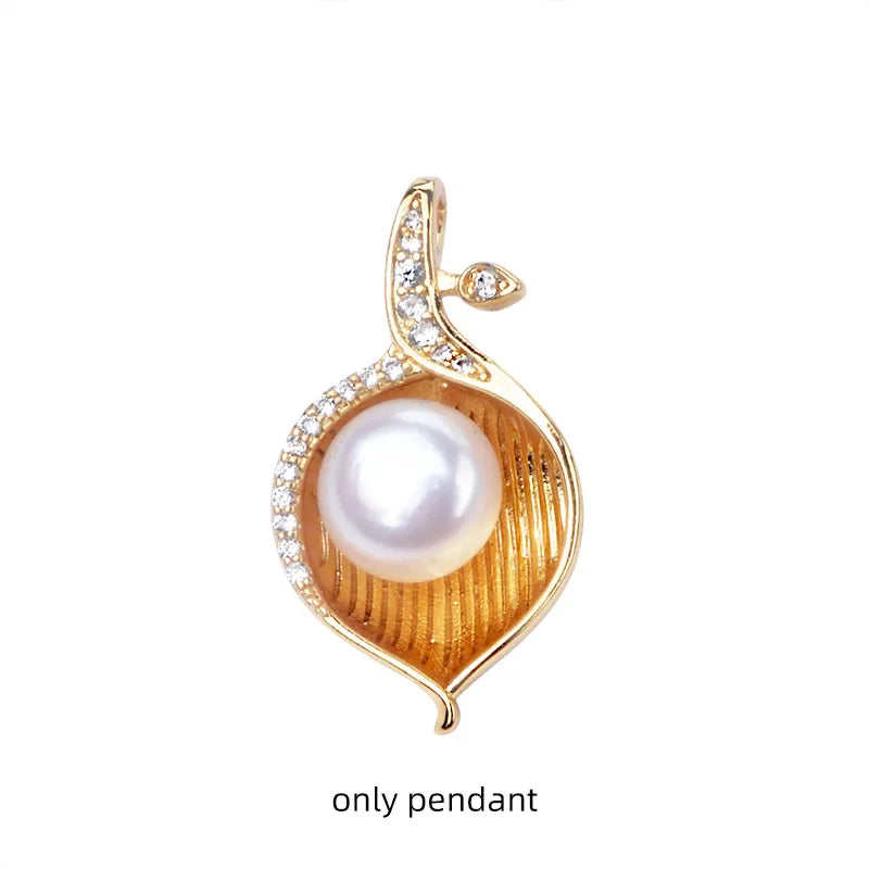 9-10mm Freshwater Pearl Pendant Necklace Fine Jewelry