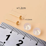 18K Gold Stud Earrings for Women - Fine Jewelry Gift