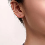 18K Yellow Drop Earrings Fine Jewelry Wedding Gift Pure AU750 Women E513