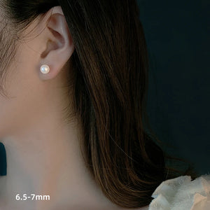 18K Natural AKOYA Stud Earrings Fine Jewelry