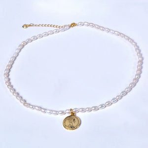 Freshwater Pearl Necklace Fine Jewelry Beads Choker Women