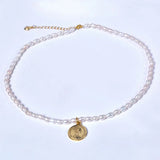 Freshwater Pearl Necklace Fine Jewelry Beads Choker Women