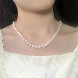 Natural Pearl Necklace Freshwater Pearl Choker Gift For Women