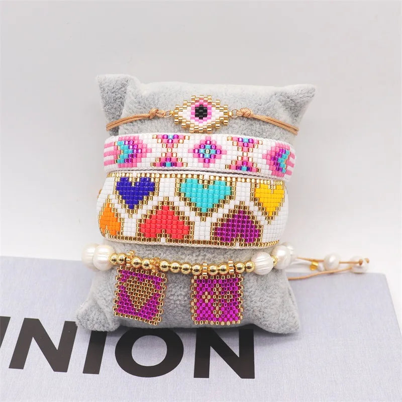 Colorful Seed Bead Bohemian Bracelet for Women