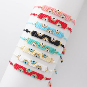 Bohemia Evil Eye Beaded Bracelets Lucky Eye Charm Bracelet