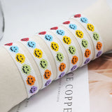 Colorful Smile Bracelet Bohemian Smiley Jewelry Armband Bead Bracelets